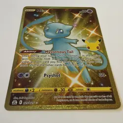 Pokemon Card - Mew 025/025 Secret Rare Celebrations 25th Anniversary Gold NM - Image 2