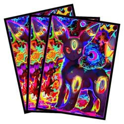 Trading Card Pokemon Umbreon CCG Card Sleeves 66X91mm Iridescent Standard Size - Image 1