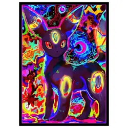 Trading Card Pokemon Umbreon CCG Card Sleeves 66X91mm Iridescent Standard Size - Image 2
