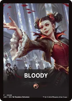 Bloody Theme Card - Foundations Jumpstart (J25) - NM - MTG - Image 1