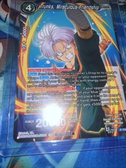 Trunks Miraculous Friendship Dragon Ball Super Card Game P-700 Pr - Image 1