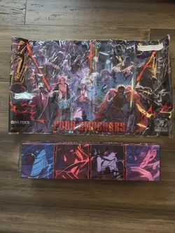 One Piece Card Game: English Version 2nd Anniversary Set Playmat + box w/ bulk - Image 1