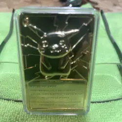 1999 Pokemon Burger King 23K Gold Plated Trading Card - PIKACHU Card Only - Image 2