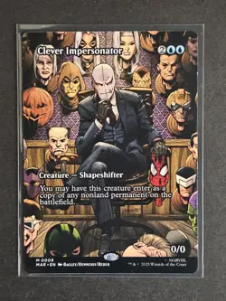 MTG Marvel Universe Eternal-Legal Clever Impersonator (Borderless) Non-foil M 8 - Image 1