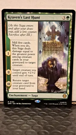 MTG Spider-Man - Kraven's Last Hunt #105 (Rare Enchantment) - Image 4