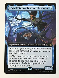Lady Octopus, Inspired Inventor Extended Art Marvel's Spider-Man Non-Foil MTG NM - Image 1