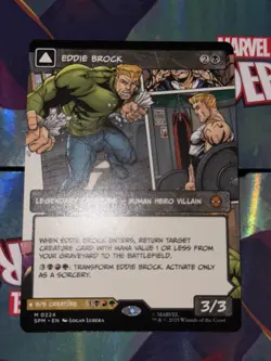 Eddie Brock (0224) (Borderless) NM - Marvel's Spider-Man - MTG Magic - Image 1