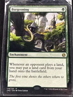 1x MTG Burgeoning - Conspiracy: Take the Crown (CN2) #178 - Magic the Gathering - Image 1