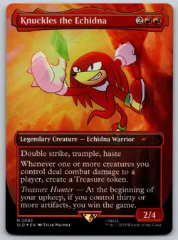 Knuckles the Echidna (Rainbow Foil) -M Secret Lair Drop 2082 NM MTG - Image 1