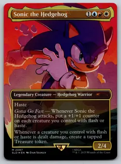Sonic the Hedgehog (Rainbow Foil) - M Secret Lair Drop 2087 NM MTG - Image 1