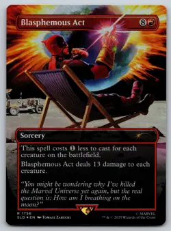 Blasphemous Act (Rainbow Foil) - R Secret Lair Drop Series 1756 NM MTG - Image 1