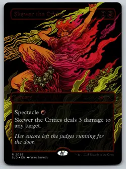 Skewer the Critics - (Raised Foil) R Secret Lair Drop Series 2056 NM MTG - Image 1