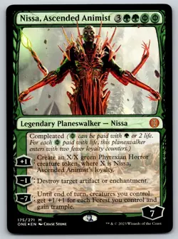 Nissa, Ascended Animist - M Phyrexia: All Will Be One - 175 NM MTG - Image 1