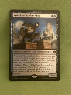 Symbiote Spider-Man Foil 0156 Marvel’s Spider-Man NM Magic The Gathering MTG SPM - Image 1