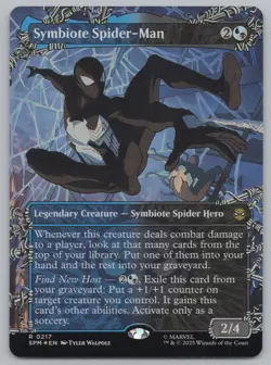 MTG Crimped Edge - FOIL Symbiote Spider-Man (Borderless) - Spider-Man -r531 - Image 1
