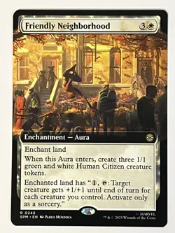 Friendly Neighborhood (Extended Art) Marvel's Spider-Man Non-Foil MTG NM - Image 1