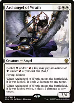Archangel of Wrath 003/281 Dominaria United MTG Rare - Image 1