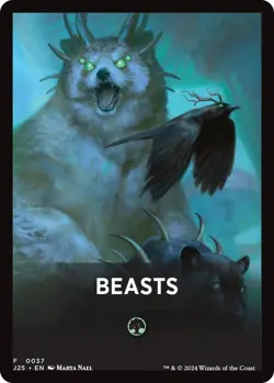 Beasts Theme Card - Foundations Jumpstart (J25) - NM - MTG - Image 1