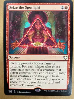 MTG 1x Seize the Spotlight 179 Outlaws of Thunder Junction Magic Gathering x1 NM - Image 1