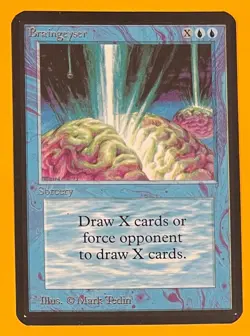 MTG BRAINGEYSER (Ink) Alpha (OldManMTG 011-170) - Image 1