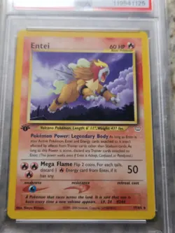 2001 P.M. Pokemon Neo Revelation Entei #17 PSA Gem Mint 10 1st Edition Non-Holo - Image 3