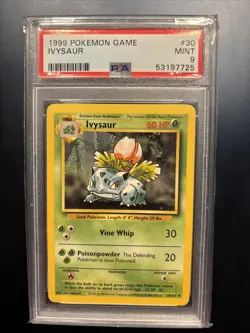 1999 Pokemon Game #30 Ivysaur PSA 9 MINT - Image 1
