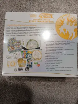 NEW Pokemon Center Exclusive Sword & Shield Brilliant Stars Elite Trainer Box - Image 2