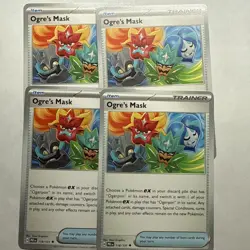Ogre's Mask x4 playset 118/131 Prismatic Evolutions (PRE en) Uncommon NM Pokemon - Image 1