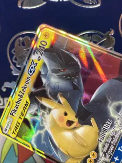 Pikachu & Zekrom GX ULTRA RARE 33/181 SM Tag Team Up Pokemon TCG Holo Foil - LP - Image 3