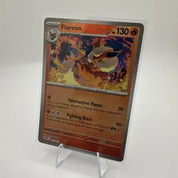 Pokemon TCG Flareon Poke Ball Pattern 013/131 Prismatic Evolutions - Image 3
