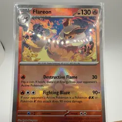 Pokemon TCG Flareon Poke Ball Pattern 013/131 Prismatic Evolutions - Image 4