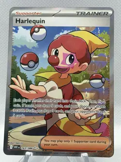 Pokemon TCG Harlequin 163/086 White Flare Holo Full Art Ultra Rare NM - Image 1