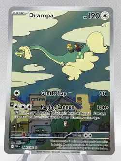 Pokemon Pokemon TCG Drampa 184/162 SV05: Temporal Forces Illustration Rare Holo - Image 1