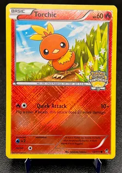 Torchic 012/111 MP Cross Hatch Holo Pokemon Regional Championship Stamped Promo! - Image 1