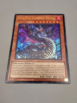 Yugioh Asian-English Snake-Eyes Flamberge Dragon AGOV-AE010 Ultimate Rare - Image 1
