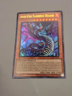 Yugioh Asian-English Snake-Eyes Flamberge Dragon AGOV-AE010 Ultimate Rare - Image 2