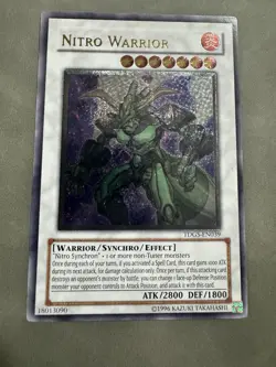 Yugioh Nitro Warrior TDGS-EN039 Ultimate Rare NM - Image 1
