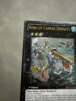 Wind-Up Carrier Zenmaity ORCS-EN044 Ultimate Rare Unlimited Edition LP YUGIOH - Image 5