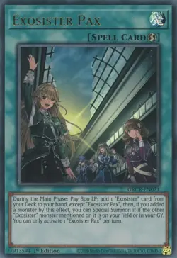 Exosister Pax - GRCR-EN021 - Ultra Rare - 1st Edition Near Mint Yugioh! Card - Image 1