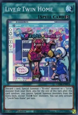 Live Twin Home - GEIM-EN018 - Super Rare - 1st Edition Near Mint Yugioh! Card - Image 1