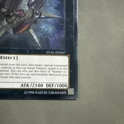 Yugioh Number 101: Silent Honor ARK LVAL-EN047 Ultimate Rare LP - Image 4