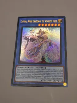 Yugioh Saffira, Divine Dragon of the Voiceless Voice LEDE-EN034 1st edition NM - Image 2