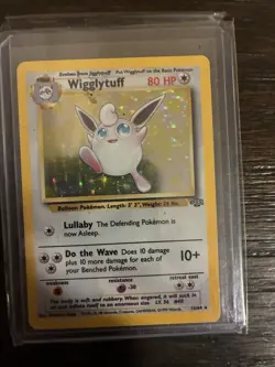1999 Pokemon TCG Wigglytuff Jungle Holo Rare Card 16/64 English WOTC LP- - Image 1