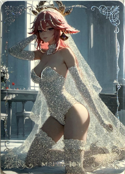Reluctant Single Cards - MSP 02 Yae Miko - Waifu Anime Goddess Story CCG 2025 - Image 1