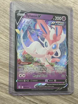 Sylveon V 074/203 - Evolving Skies - Ultra Rare Holo Pokemon Card Near Mint (NM) - Image 3