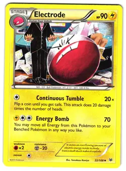 ELECTRODE 22/108 - NM - XY6 ROARING SKIES UNCOMMON ENGLISH POKEMON CARD - Image 1