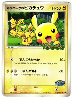 POKEPARK'S PIKACHU 043/PCG-P - HP - PCGP PCG PROMOS PROMO JAPANESE POKEMON CARD - Image 1