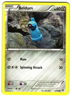 BELDUM 47/98 - NM - XY7 ANCIENT ORIGINS COMMON ENGLISH POKEMON CARD - Image 1