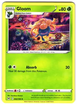 GLOOM 2/196 - NM - SWSH11 LOST ORIGIN UNCOMMON ENGLISH POKEMON CARD - Image 1