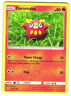 DARUMAKA 23/214 - NM - SM10 UNBROKEN BONDS COMMON ENGLISH POKEMON CARD - Image 1